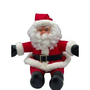 Rennoc Vintage Santa Claus Plush Doll Vinyl Face Santas Best 17" tall